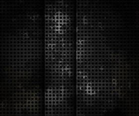 Black metal netting grunge background vector