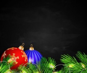 Blackboard with christmas background vector design 01