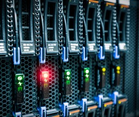 Blinking Computer servers lights 02
