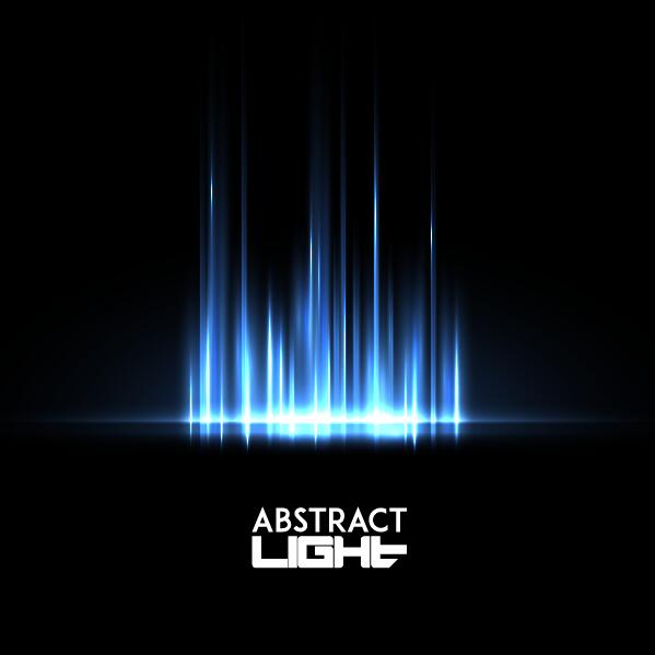 Blue light abstract background vector 01
