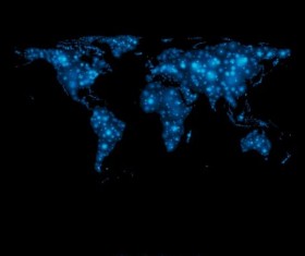 Blue light map vector