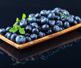 Blueberries on black background Stock Photo 01