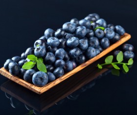 Blueberries on black background Stock Photo 03