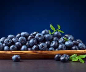 Blueberries on black background Stock Photo 04