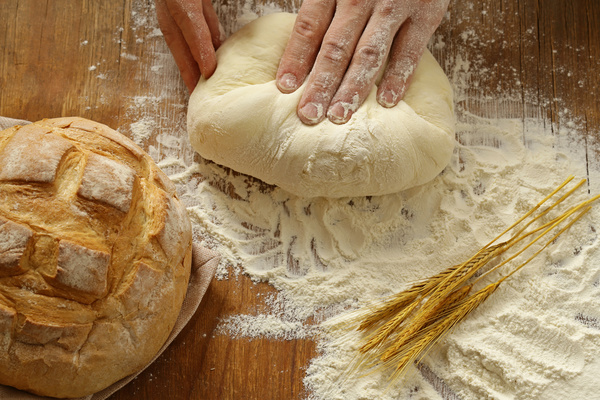 Bread on T and table and kneaded bread HD picture 03