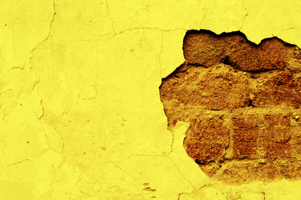 Broken yellow wall texture HD picture
