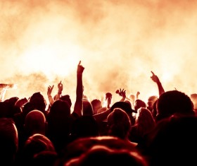 Cheering crowd at a rock concert HD picture 03