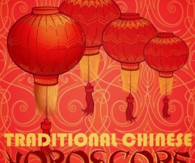 Chinese 2017 New Year red background vector 08