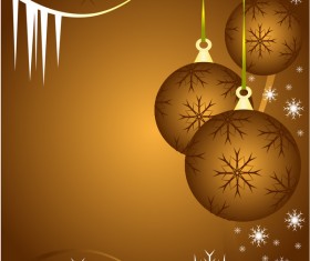 Christmas ball with snowflake abstract background vector