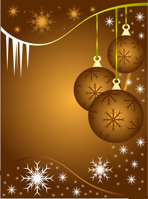 Christmas ball with snowflake abstract background vector