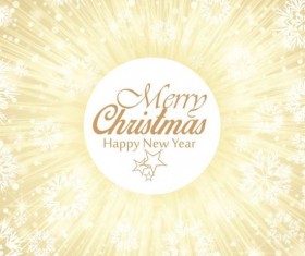 Christmas light background with snowflake vector 03