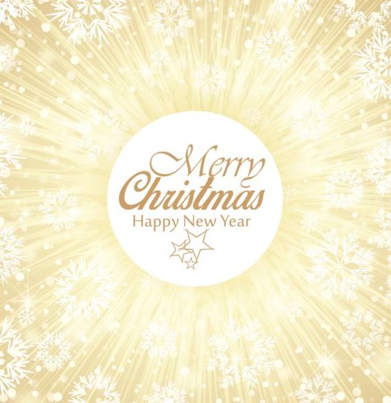 Christmas light background with snowflake vector 03