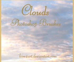 Cloud Photoshop Brushes set