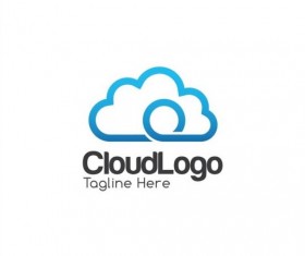 Cloud logo creative design vector 02