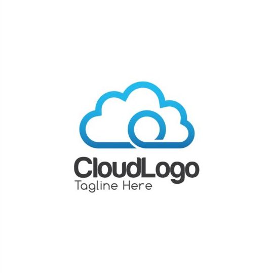 Cloud logo creative design vector 02
