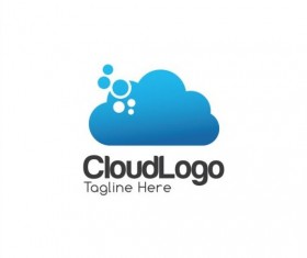 Cloud logo creative design vector 04