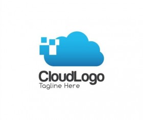 Cloud logo creative design vector 06