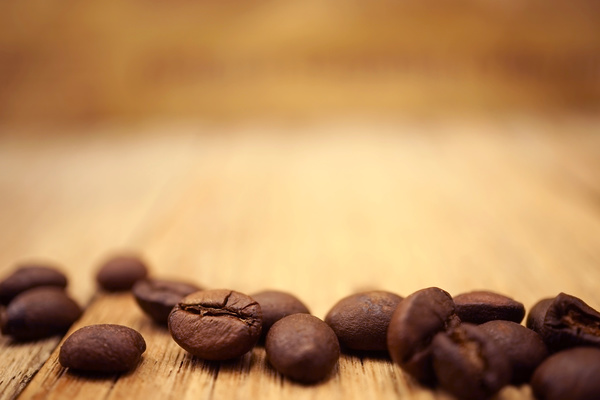 Coffee beans blurry picture on your desktop