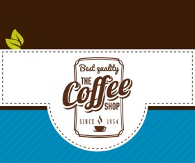 Coffee menu cover vectors 01