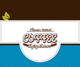 Coffee menu cover vectors 02