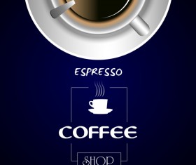 Coffee shop background vectors 01