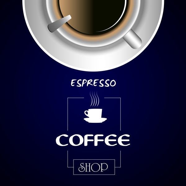 Coffee shop background vectors 01