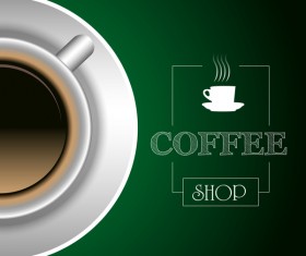 Coffee shop background vectors 04
