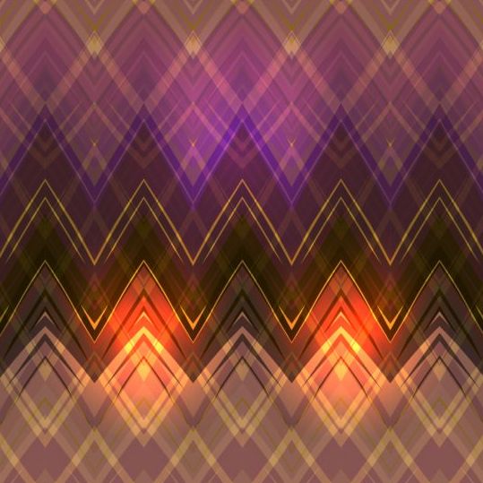 Colored zigzag pattern shiny vector 04
