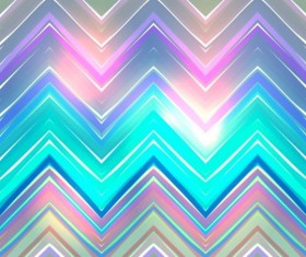 Colored zigzag pattern shiny vector 16