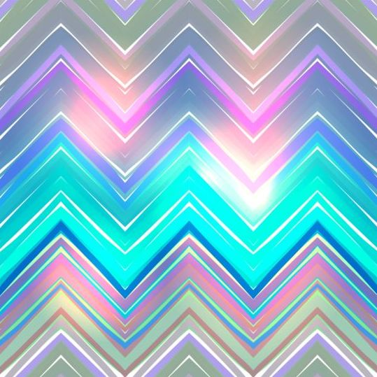 Colored zigzag pattern shiny vector 16