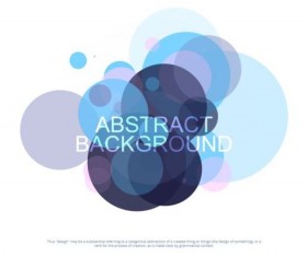 Colorful circles with abstract background vectors 01