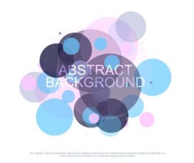 Colorful circles with abstract background vectors 05
