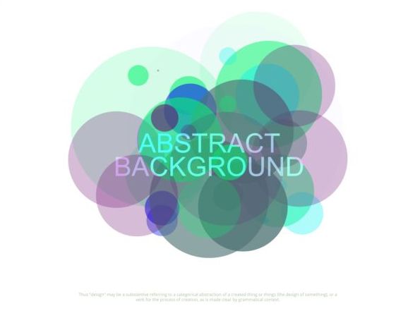 Colorful circles with abstract background vectors 06
