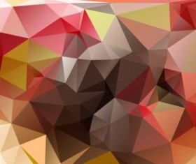 Colorful polygon geometric background shiny vector 05