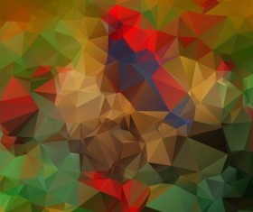 Colorful polygon geometric background shiny vector 04 free download