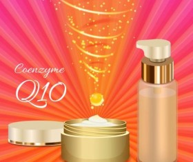 Cosmetic poster vector template 01