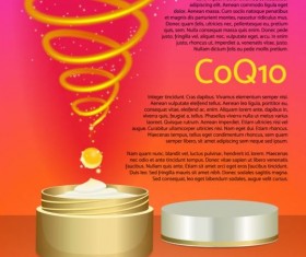 Cosmetic poster vector template 02