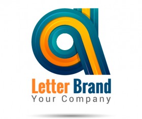 Creative letter brand logo design vector