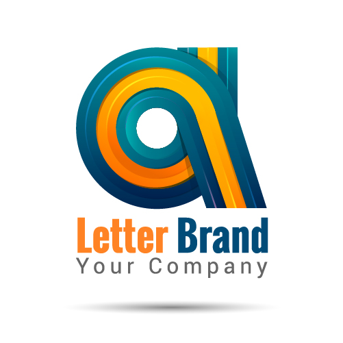 Creative letter brand logo design vector