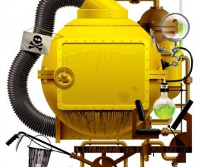 Creative machine design vector 02