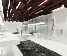 Creative modern luxurious interior bathroom HD picture 01