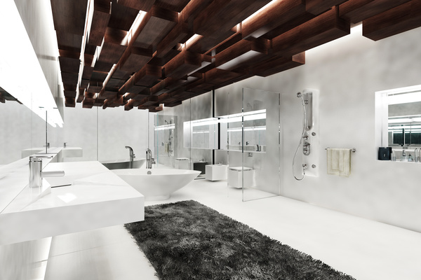 Creative modern luxurious interior bathroom HD picture 01