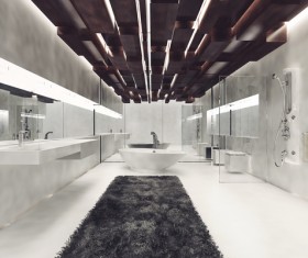 Creative modern luxurious interior bathroom HD picture 02