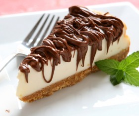 Delicious chocolate cheese cake HD picture