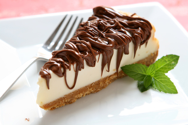 Delicious chocolate cheese cake HD picture