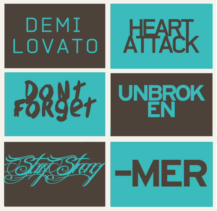 Demi Lovato Fonts 06
