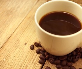 Desktop coffee anh coffee beans Photo