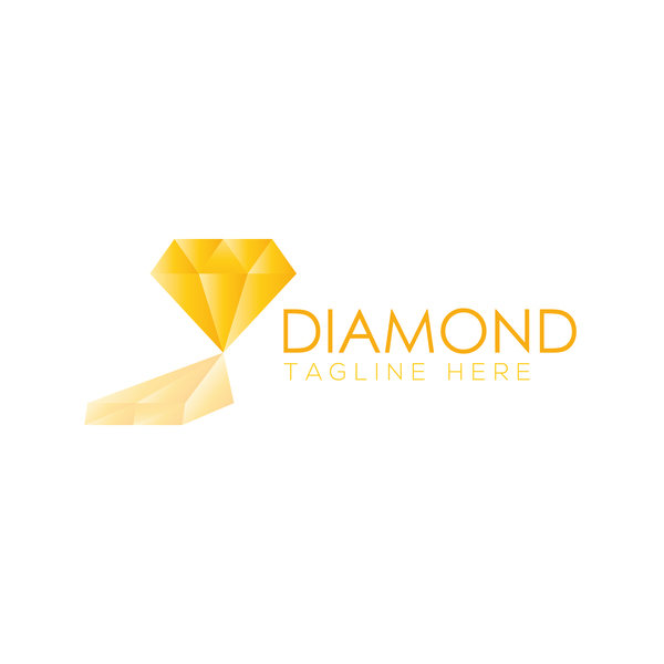 Diamond logo design vector set 01