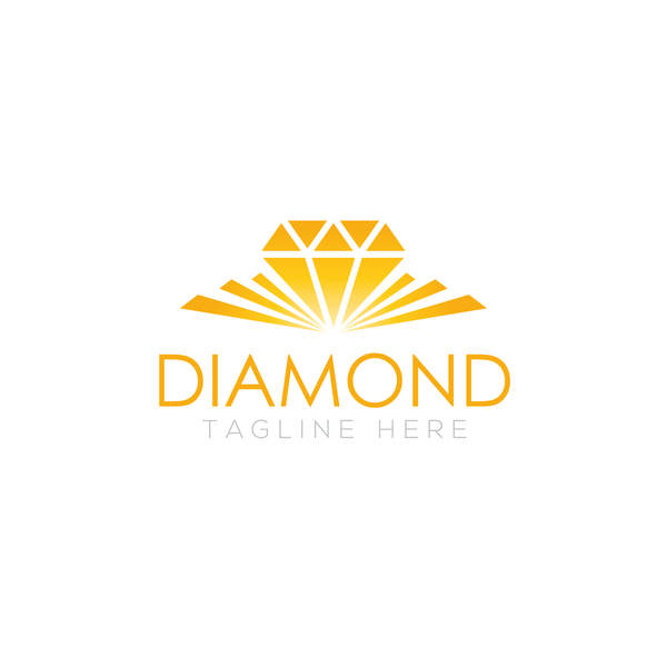 Diamond logo design vector set 06