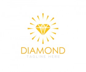 Diamond logo design vector set 07